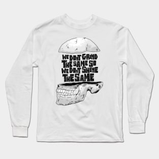 NEW Grind DIfferent T Shirt - skull - black tshirt Long Sleeve T-Shirt